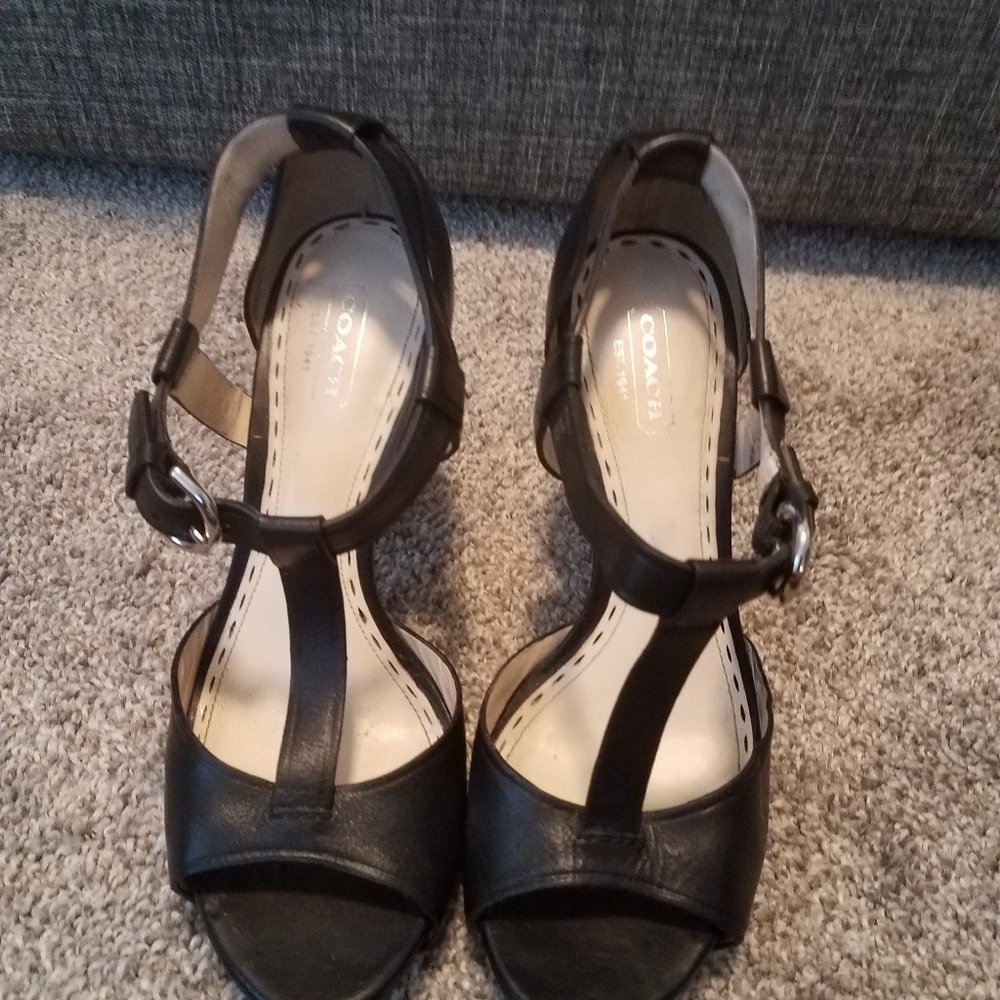 Coach Black Heels